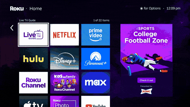 TCL connected TV home-screen placement